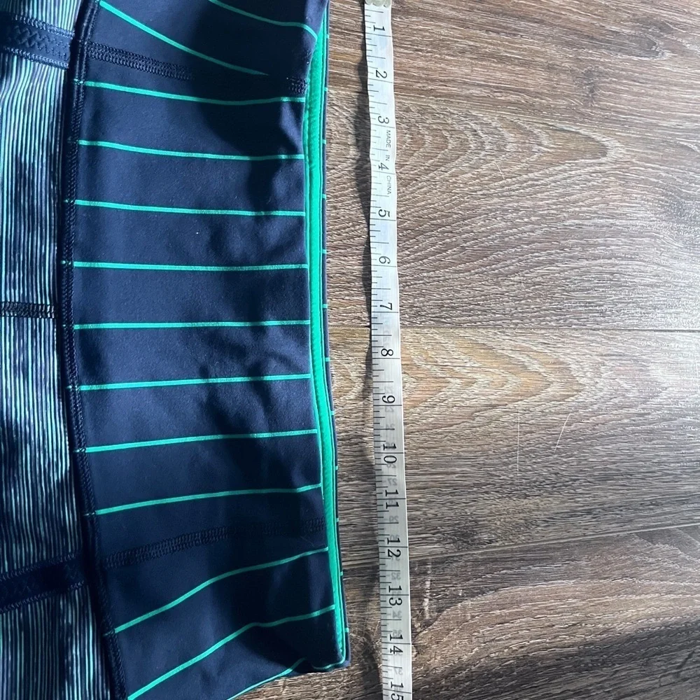 Lululemon high waist with pocket bleu and green - Picture 4 of 9